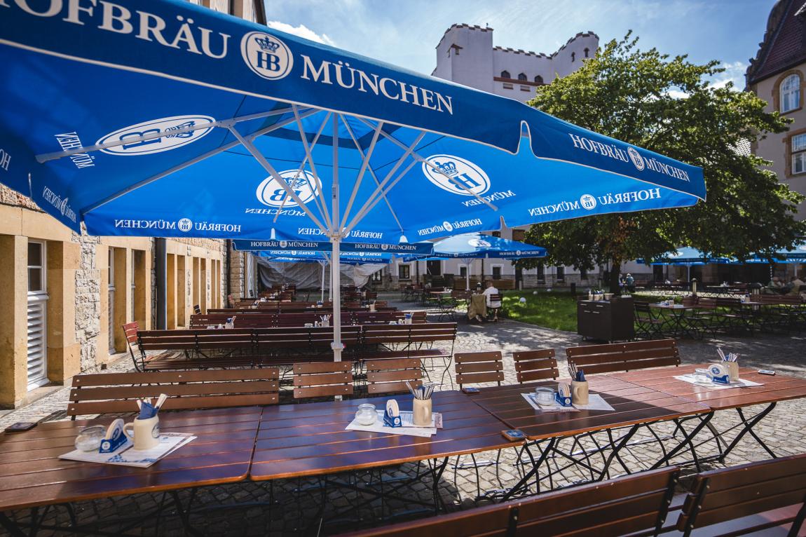 Der Biergarten vom Hofbräu