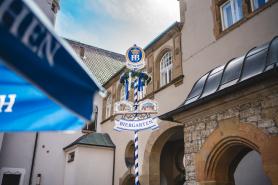 Der Biergarten vom Hofbräu